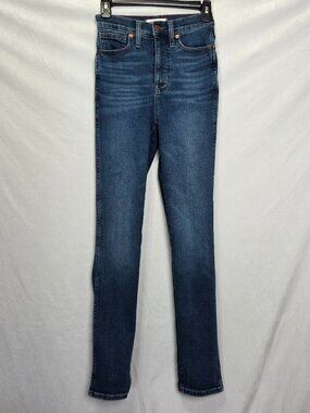 24" waist stovepipe madewell jeans